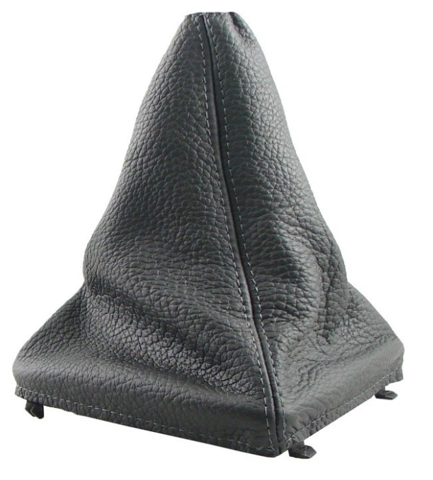 Husa schimbator viteze Peugeot 406 (1999-2004), Burduf, Husa din piele neagra