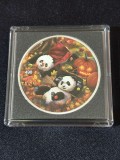 China &ndash; 10 Yuan &ndash; Panda 2022 &ndash; Monedă de culoare argint 30 de grame.