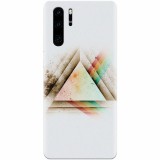 Husa silicon pentru Huawei P30 Pro, Abstract Grunge Light Triangle