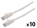 Patch cord U/UTP 6 litat CCA PVC alb 3m - Cablu de rețea UTP alb 3m