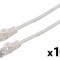 Patch cord U/UTP 6 litat CCA PVC alb 3m - Cablu de rețea UTP alb 3m