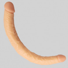 Dildo Dublu Carter, PVC, Natural, 30 cm, Mokko Toys