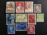 Danemarca - Lot 10 timbre gravate, emisiile vechi din anii '60 obliterate -A583
