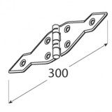 Balama decorativa ZATS 300x1.5 mm