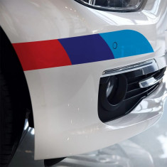 Sticker decorativ autocolant sticker bmw m stripes foto