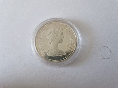 Canada Dollar 1983 Argint-Elizabeth II World-University Games foto