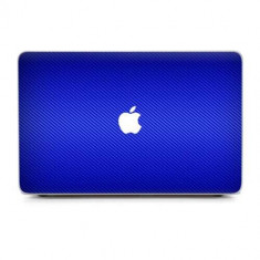 Folie Skin Top Compatibila cu Apple MacBook Air 13.6 M2 2022 - Wrap Skin Texture Carbon Blue