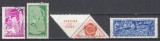 ROMANIA 1957 LP 434 LP 434 a AL VI-lea FESTIVAL MOSCOVA SERIE STAMPILATA, Stampilat