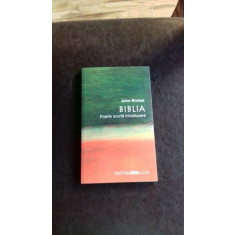 BIBLIA-FOARTE SCURTA INTRODUCERE, DE JOHN RICHES