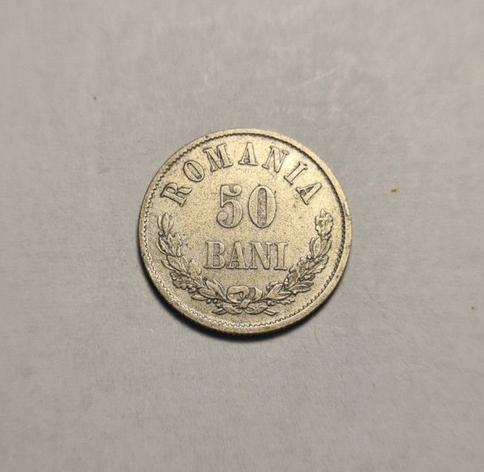 50 bani 1873 Piesa Frumoasa de Colectie