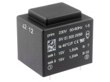 Transformator &Icirc;ncapsulat 3VA 230V 15V 100mA PCB