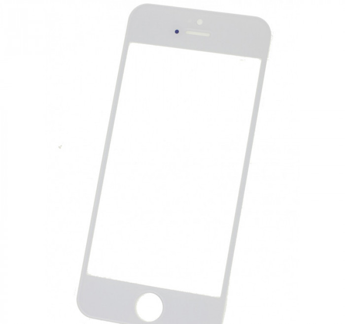 Geam sticla iPhone 5, White