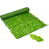 Gard viu artificial decorativ, frunze verzi naturale, dimensiuni 3m x 1m, verde deschis, ideal pentru decorarea gradinii, balconului, gardurilor sau t