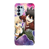 Husa compatibila cu Oppo A73 model Shiki, Rebeca and Happy Edens Zero, Silicon, TPU, Viceversa, Transparent, Carcasa