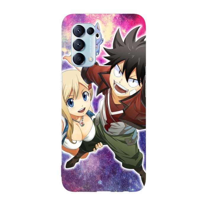 Husa compatibila cu Oppo Find X3 Lite model Shiki, Rebeca and Happy Edens Zero, Silicon, TPU, Viceversa