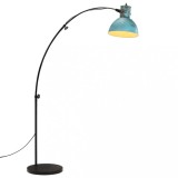 VidaXL Lampă de podea, 25 W, albastru uzat, 150 cm, E27