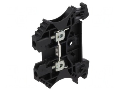 Conector &amp;Icirc;mbinare Șine 2,5mm2 Piste 1 Borne 2 Negru TS35 foto