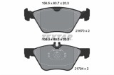 Set placute frana TEXTAR 2167001