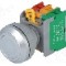 Intrerupator ac&amp;#355;ionat prin apasare, 1 pozitii, 30mm, seria LXB30, AUSPICIOUS - LXB30-1O/C W, W/O LAMP