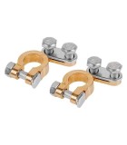 Set 2 borne baterie auto + / - ZLA0101