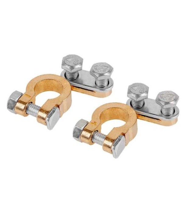 Set 2 borne baterie auto + / - ZLA0101