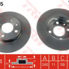 Disc frana ALFA ROMEO 145 (930) (1994 - 2001) TRW DF1745