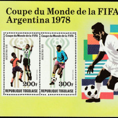 Togo-Sport,Fotbal,C.M. 1978,Argentina,colita,dantelata,MNH,Mi,133A