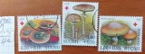 FINLANDA-1980-'' CRUCE-ROSIE''-CIUPERCI-Serie completa-stampilat'' -Vezi-Scan