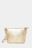 Answear Lab poseta de piele culoarea auriu