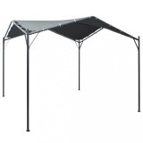 Pavilion Gradina Antracit 3x3m vidaXL Cort Foisor Copertina Otel Impermeabil Protectie UV