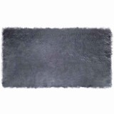 vidaXL Covor Faux din L&acirc;nă de oaie Antracit 60 x 110 cm Poliester 42021587