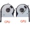 Set coolere Laptop Gaming, Asus, ROG GL703GE, DFS593512MN0T, DFS2013121A0T, 12V, 0.7A, 4 pini