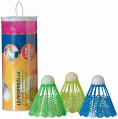 Set 10 fluturasi badminton, dimensiune 8x6.5 cm, multicolor foto