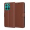 Husa pentru Honor X8c, Techsuit, Leather Folio, Maro