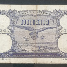 Romania, bancnota 20 lei, 1 Februarie 1913, rara