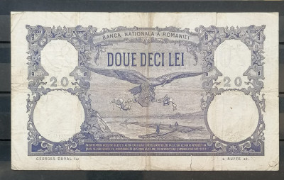 Romania, bancnota 20 lei, 1 Februarie 1913, rara foto