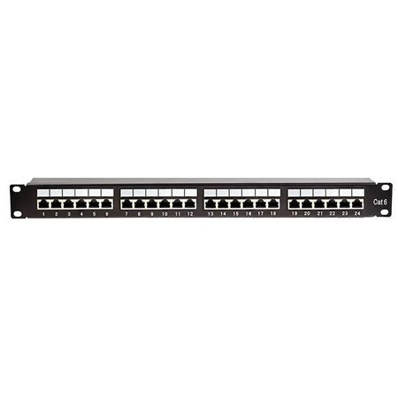 PATCH PANEL 24 PORTURI UTP CAT 5E KRONE+110 E - KOM-EMT6