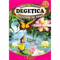 Degetica - Sa citim cu litere de tipar