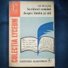 Scriitori Romani Despre Limba si Stil - Gh. Bulgar - Studii Literare - Lyceum
