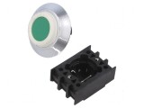 Comutator verde acţionat prin apăsare 22mm