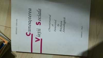 Septimiu Chelcea - Cunoasterea vietii sociale foto