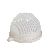 Bol Feliator pentru Salata, Cyrax, Castron Multifunctional pentru Legume si Fructe, pentru Spalat si Taiat Legumele, cu Scurgere si Tocator, Ergonomic