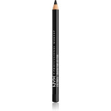 NYX Professional Makeup Eye and Eyebrow Pencil creion de ochi cu trasare precisă culoare Black 1.2 g