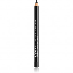 NYX Professional Makeup Eye and Eyebrow Pencil creion de ochi cu trasare precisă culoare Black 1.2 g