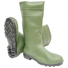 Cizme de protectie din PVC verde cu bombeu otel marimea 44 005GB foto