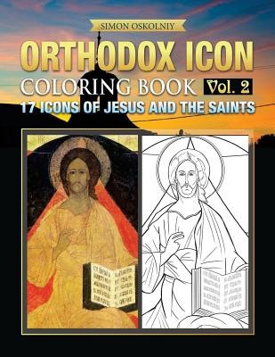 Orthodox Icon Coloring Book Vol.2: 17 Icons of Jesus and the Saints foto