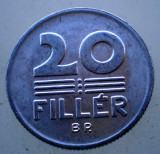 1.896 UNGARIA 20 FILLER 1984 XF/AUNC, Europa, Aluminiu