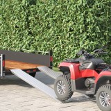 vidaXL Rampă de &Icirc;ncărcare Argintiu 159 x 23 x 5 cm Oțel Galvanizat 42019253