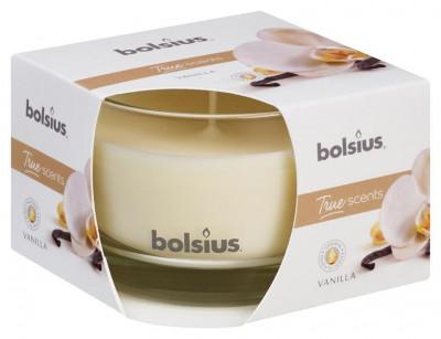 Lum&amp;acirc;nare bolsius Jar True Scents 63/90 mm, vanilie foto