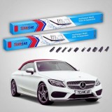 Cumpara ieftin Ștergătoare Mercedes-Benz Clasa C A205 Cabriolet 2016-2023 | Set Față Flat &ndash; TeamCar&reg;